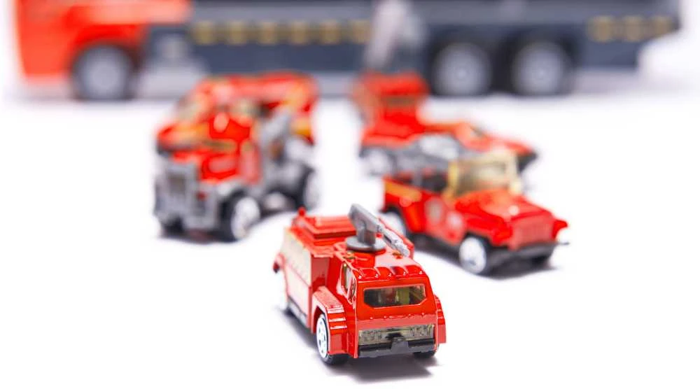 DWM Transporterio sunkvežimis TIR paleidimo įrenginys + metaliniai automobiliai ugniagesių komanda
