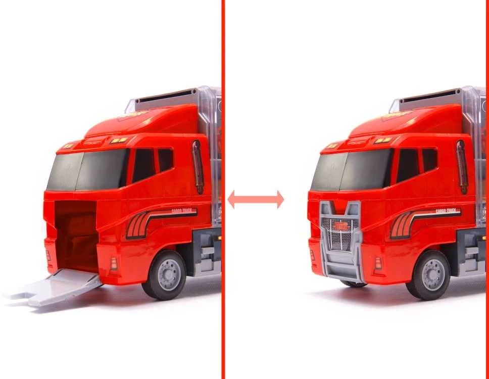 DWM Transporterio sunkvežimis TIR paleidimo įrenginys + metaliniai automobiliai ugniagesių komanda