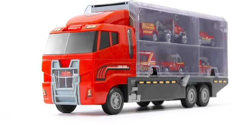 DWM Transporterio sunkvežimis TIR paleidimo įrenginys + metaliniai automobiliai ugniagesių komanda