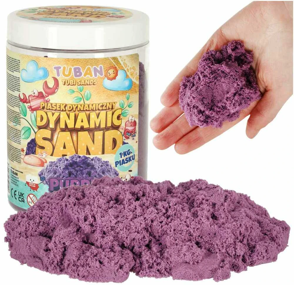 Tuban Dinaminis smėlis - Violetinė - 1kg ( TU3556 )