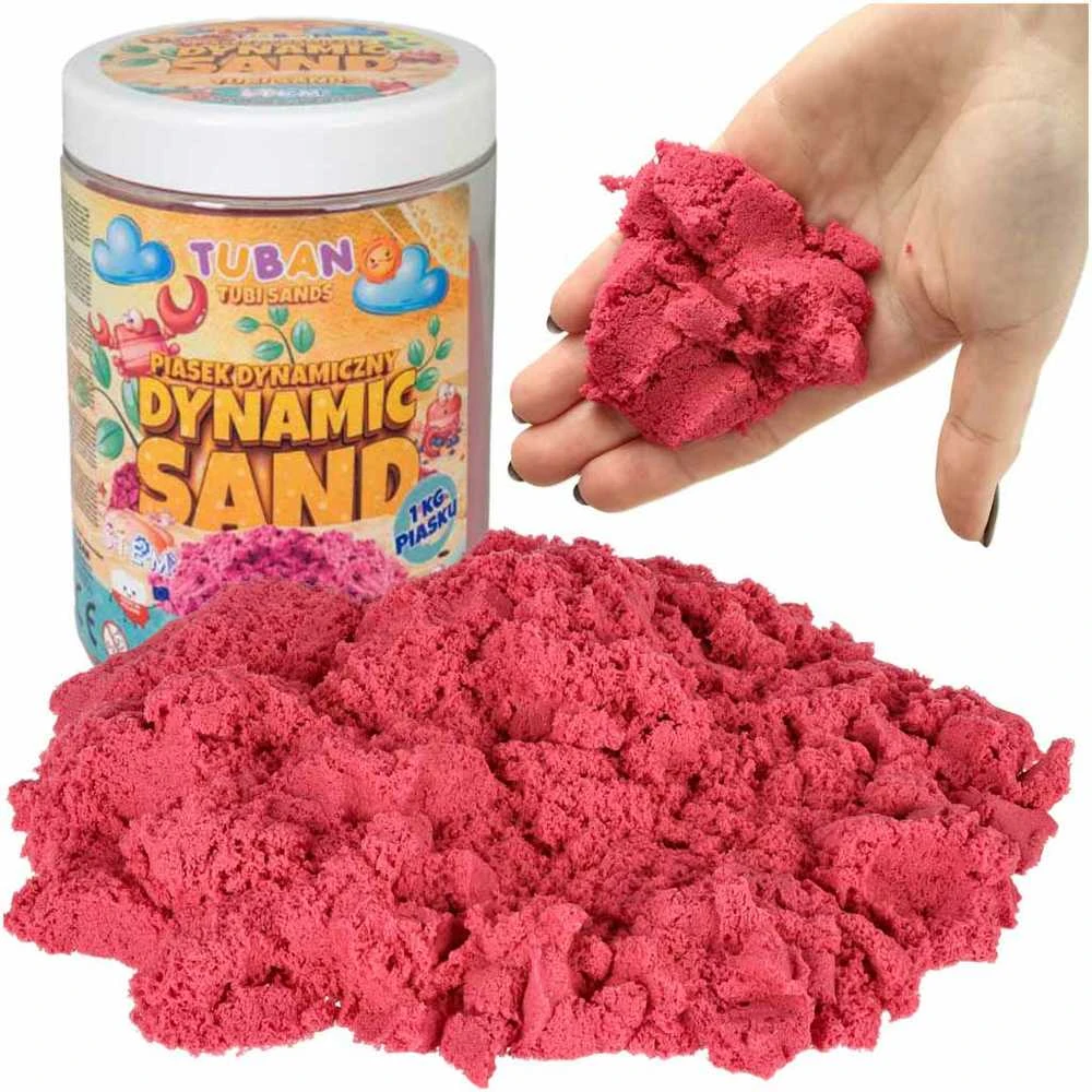 Tuban Dinaminis smėlis - Rožinis - 1kg ( TU3553 )