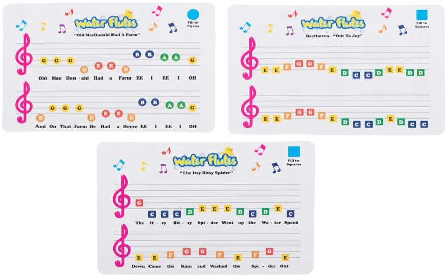 Vandens muzikinė fleita (dūdelė) 5 vnt