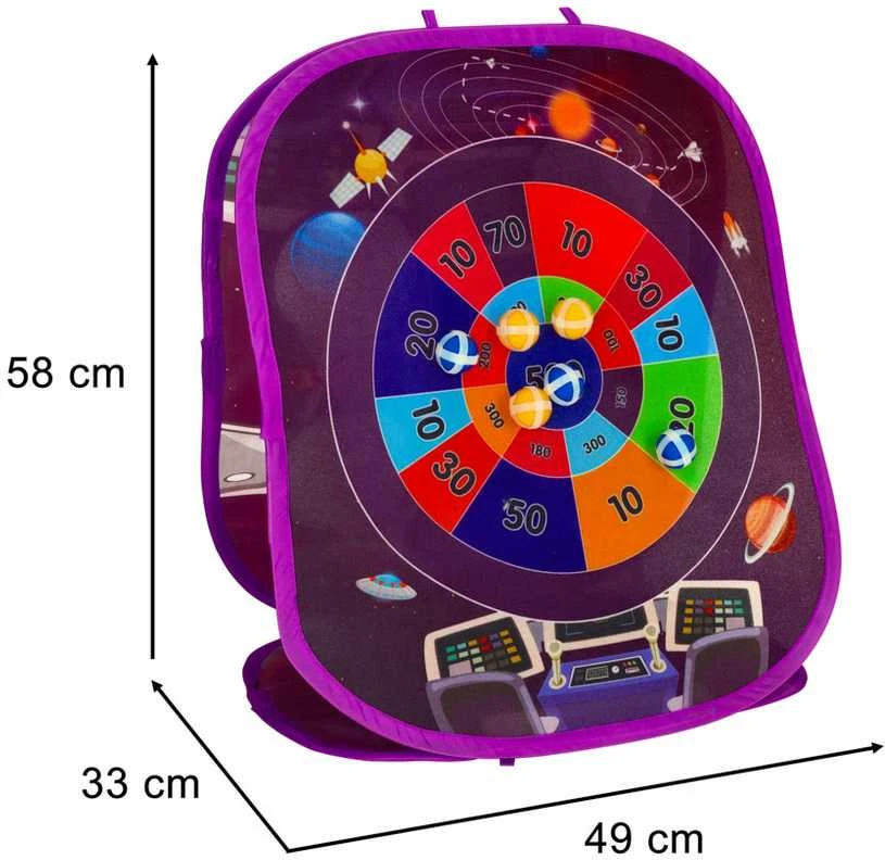 Ikonka Velcro taikinio metimo žaidimas dvipusis smiginio kamuoliukų maišeliai 21el.