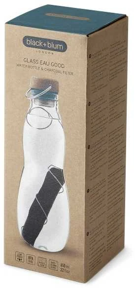 Black Blum Juodas Blum BB-EAU GOOD vandens buteliukas su dėklu + jūros filtru