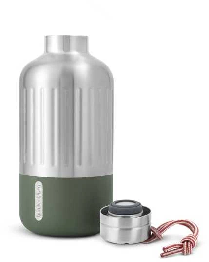 Black Blum Juodas Blum Termo gertuvė Juodas and Blum Bam Explorer Insulated Bottle - Žalia