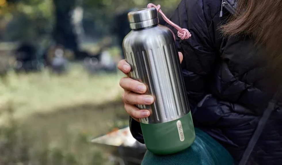 Black Blum Juodas Blum Termo gertuvė Juodas and Blum Bam Explorer Insulated Bottle - Žalia