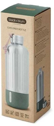 Black Blum Juodas Blum Termo gertuvė Juodas and Blum Bam Explorer Insulated Bottle - Žalia