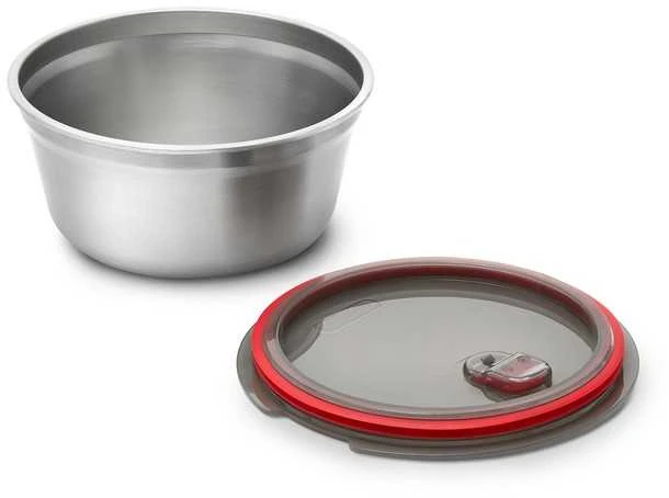 Black Blum Juodas Blum Juodas & Blum Priešpiečių dėžutė/indas plieno apvalus L 950 ml. / Juodas+BLUM (FBSS-BL-L017-FR)