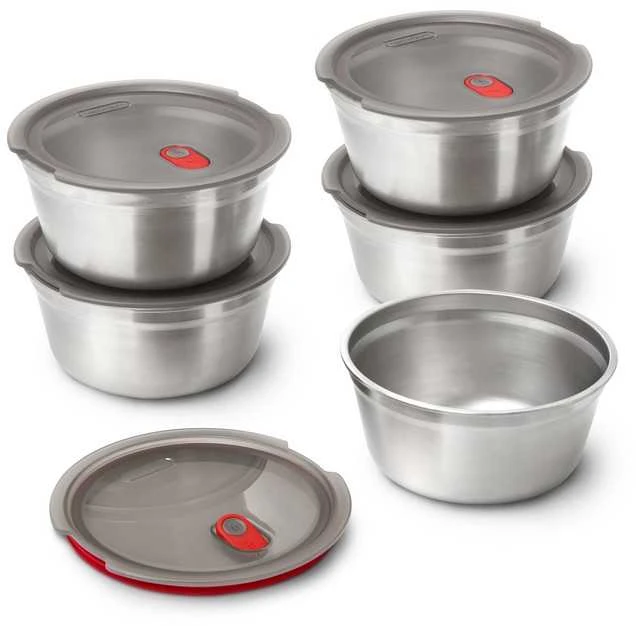 Black Blum Juodas Blum Juodas & Blum Priešpiečių dėžutė/indas plieno apvalus L 950 ml. / Juodas+BLUM (FBSS-BL-L017-FR)