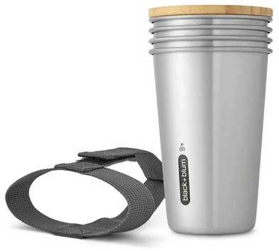 Black Blum Juodi Blum BB-Rinkinys 4 plieniniai puodeliai, 6 vnt. NAUJAS