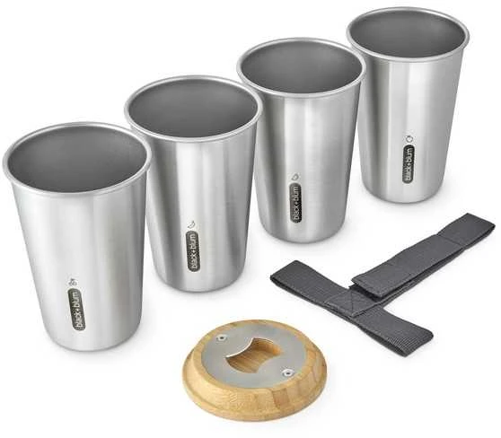 Black Blum Juodi Blum BB-Rinkinys 4 plieniniai puodeliai, 6 vnt. NAUJAS