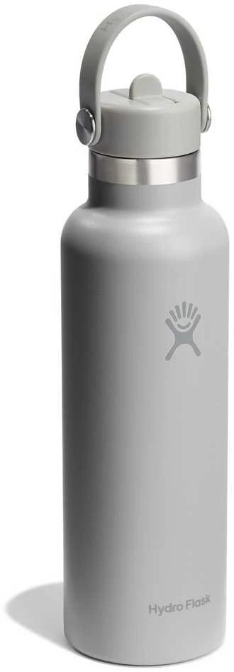 „Hydro Flask“ termo butelis su šiaudeliu ir standartiniu „Mouth Flex“ dangteliu, beržo spalvos, 620 ml