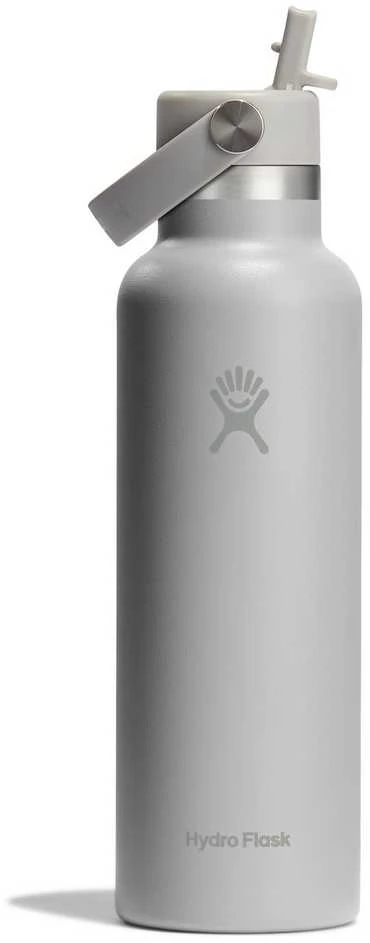 „Hydro Flask“ termo butelis su šiaudeliu ir standartiniu „Mouth Flex“ dangteliu, beržo spalvos, 620 ml