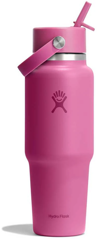 Gertuvė „Hydro Flask“ plataus kamščio, lankstaus šiaudelio dangtelio „Reef“ kelioninis butelis, 946 ml