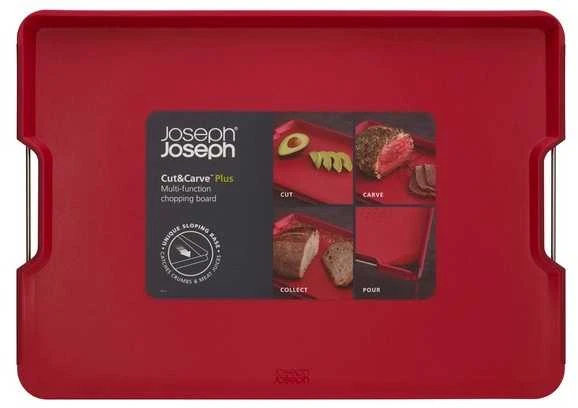 Joseph Joseph Joseph Cut&Carve Plus Dwustronna XL raudona