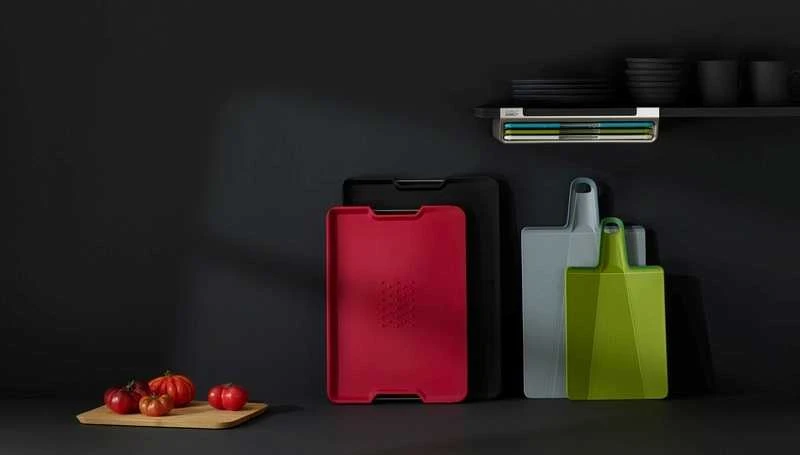 Joseph Joseph Joseph Cut&Carve Plus dvipusis XL juodas