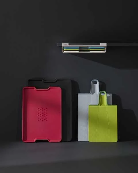 Joseph Joseph Joseph Cut&Carve Plus dvipusis XL juodas