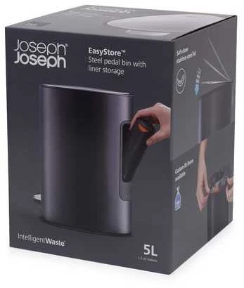 Joseph Joseph JJ-vonios krepšelis 5l. EasyStore matinė juoda
