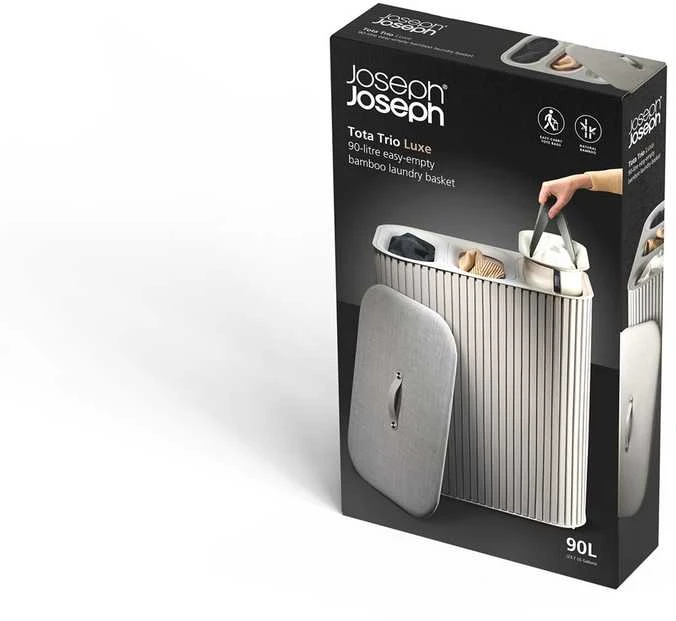 Joseph Joseph Joseph Tota Luxe 3 Komory 90 l Bambus smėlio spalva