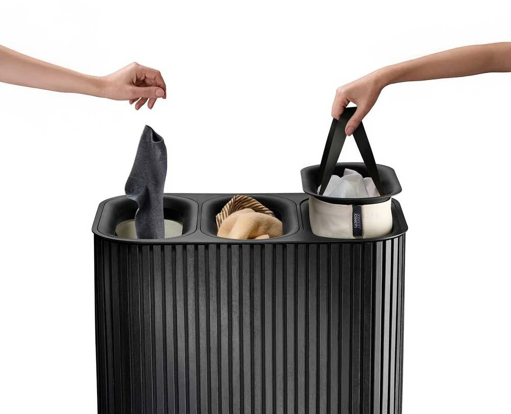 Joseph Joseph Joseph Tota Luxe 3 Komory 90 l Bambus juoda