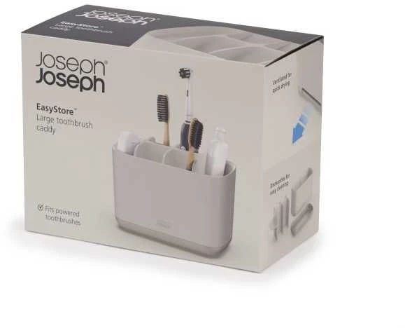Joseph Joseph Joseph JJ-L EasyStore ecru dantų šepetėlio laikiklis