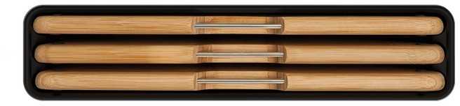 Joseph Joseph Joseph Folio Steel Bamboo 60229 4 el. sidabrinė