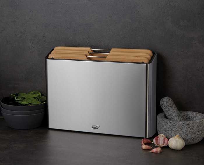 Joseph Joseph Joseph Folio Steel Bamboo 60229 4 el. sidabrinė