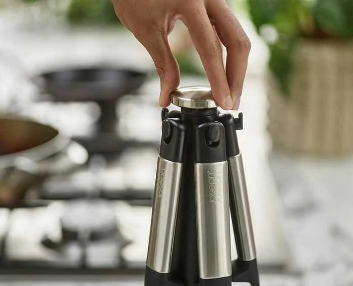 Joseph Joseph Joseph Elevate Silicon Steel 6el. juoda