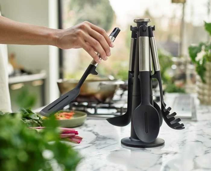 Joseph Joseph Joseph Elevate Silicon Steel 6el. juoda