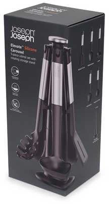 Joseph Joseph Joseph Elevate Silicon Steel 6el. juoda