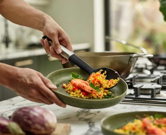 Joseph Joseph Joseph Elevate Silicon Steel 6el. juoda