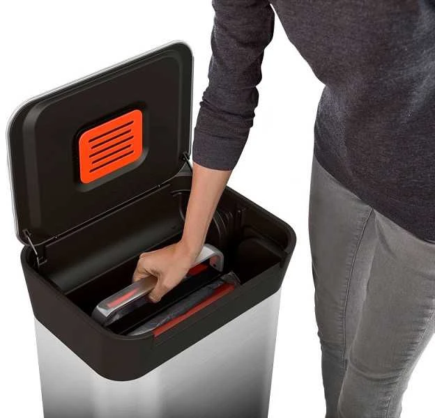 Joseph Joseph JJ-Šiukšliadėžė 30l Titan, plieno