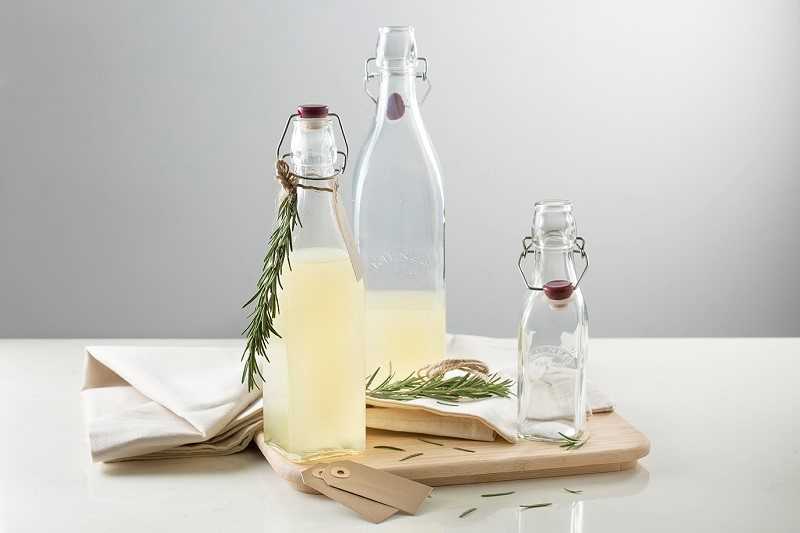 Kvadratinis butelis su užsegimu 0,55 l / Kilner