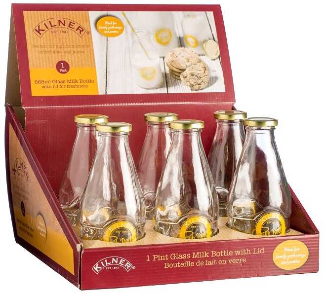 Buteliukas na mleko MILK BOTTLE 568ml / Kilner