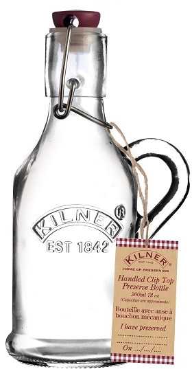 Buteliukas su laikikliu CLIP TOP 0,2L / Kilner