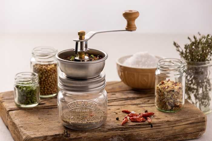Prieskonių malūnėlis SEASONING GRINDER / Kilner