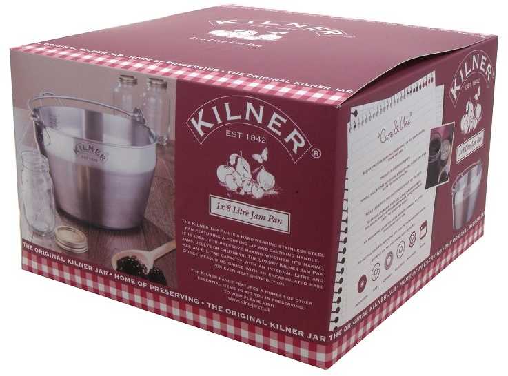 Nerūdijančio plieno konservavimo stiklainis 8 l / Kilner