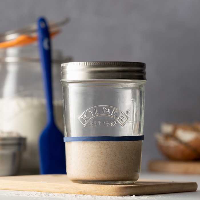 Rinkinys rauginto tešlos starteris 5 vnt. 350ml / Kilner