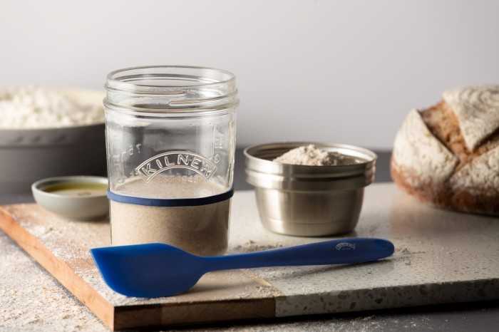 Rinkinys rauginto tešlos starteris 5 vnt. 350ml / Kilner