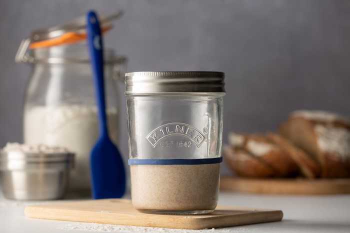 Rinkinys rauginto tešlos starteris 5 vnt. 350ml / Kilner