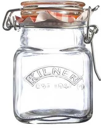 CLIP TOP 70 ml kvadratinis prieskonių indelis / Kilner