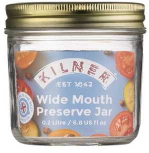 Kilner Rayware Group KIL-Stiklainis 0,2 l su plačiu snapeliu, Konservuoti stiklainis