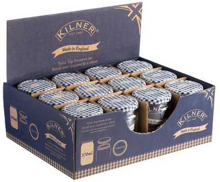 Kilner Rayware Group KIL-Jar 0,37l, Pagaminta Anglijoje