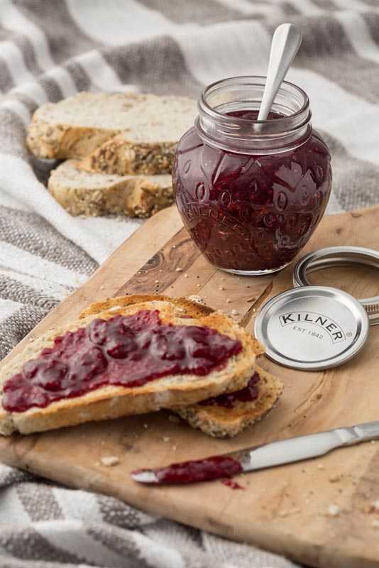 Braškių vaisių uogienės stiklainis 0,4 l / Kilner
