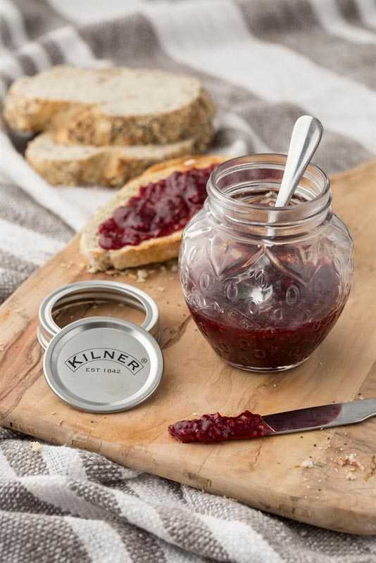 Braškių vaisių uogienės stiklainis 0,4 l / Kilner