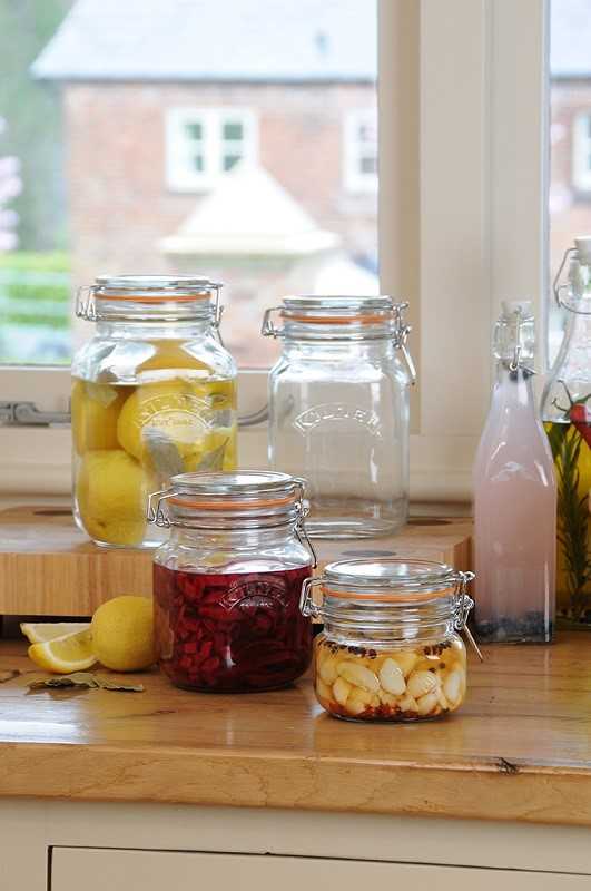 CLIP TOP kvadratinis stiklainis 1,5 l / Kilner