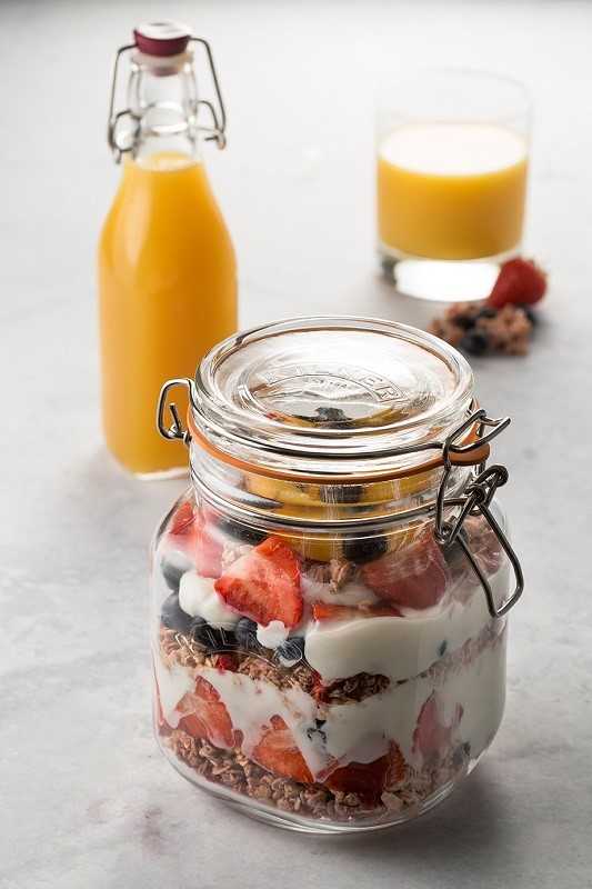 CLIP TOP kvadratinis stiklainis 1,5 l / Kilner