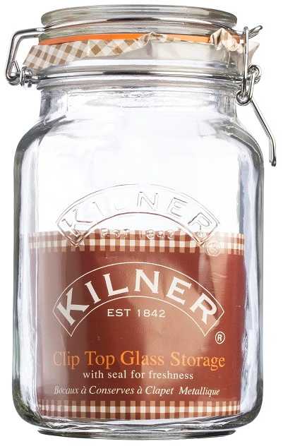CLIP TOP 2L kvadratinis stiklainis / Kilner