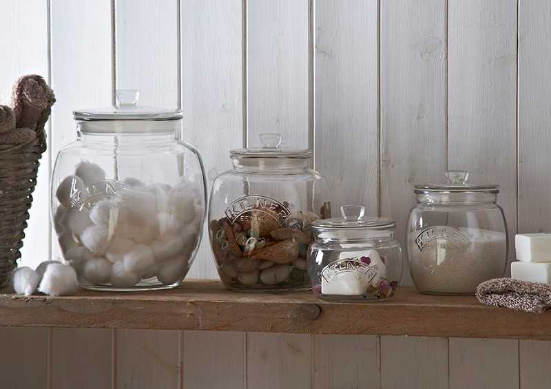 Stiklinis PUSH TOP 2L sandėliavimo indas / Kilner