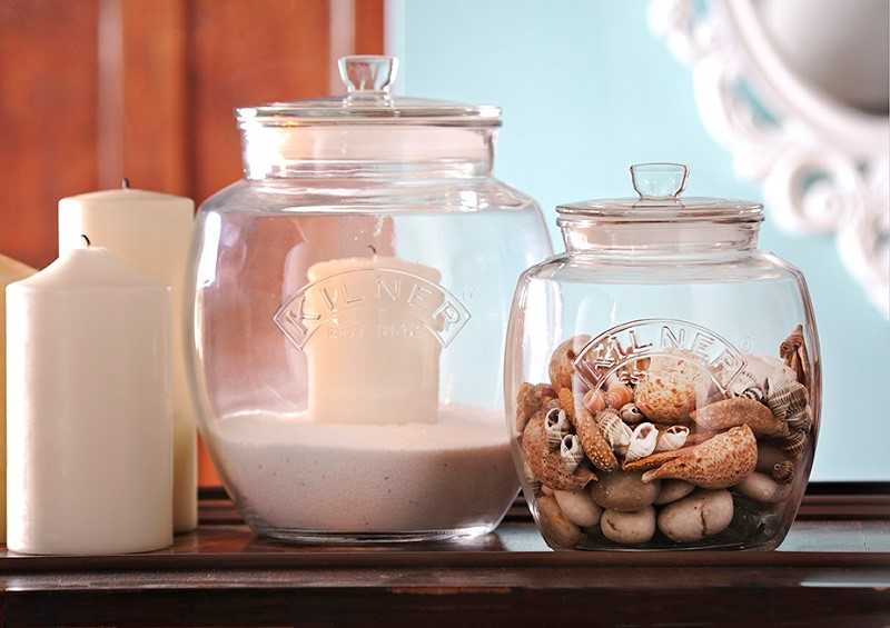 Stiklinis PUSH TOP 2L sandėliavimo indas / Kilner